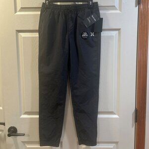 Hurley H2O-Dri Boys' Woven Jogger Pants Black Twill Size Large